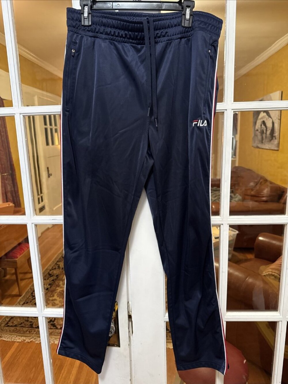 Men's Pants Fila Activewear Pants Size Large  Athletic Style Pull On Mid weight